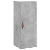 MAISON CHIC Stenska omarica - Zidna omarica betonsko siva 34,5x34x90 cm iu157, (22063536)