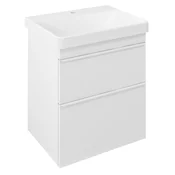 SITIA 2 predala Vanity Unit 56,4x70x44,2cm, bela mat - Bela mat barva - 56,4x70x44,1 cm - Sapho - SITIA - 24 - MDF/laminat - 564 - 700 - 441 - 14