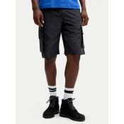 Jack & Jones Kratke hlače iz tkanine Cole Ivan 12288611 Črna Regular Fit