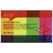 Herlitz papirnati zaznamki 20x50mm 50 kosov 4 barve