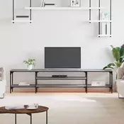 Vidaxl vidaXL TV stojalo, sivo, hrast sonoma, 201 x 35 x 45 cm
