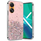 Overboard Ovitek za Oppo Reno8 T, bleščeč, roza