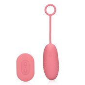 Loveline Ultra Soft Silicone Egg Vibrator with Remote Control Pink Arabesque