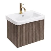 Kopalniška omarica z umivalnikom Rea DB85-50-1 Orio Dark 50cm