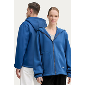 Pulover Rains Safi Fleece Hood Jacket T1 vijolična barva, s kapuco, 21900