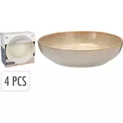 EXCELLENT Ploča KO-Q07000050 duboki set od 4 komada promjera 23 cm bež
