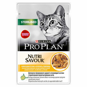 PURINA PRO PLAN CAT STERILISED Nutri Savour vrečka - piščanec 85 g