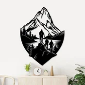 Wallity Zidna dekoracija Unconquered Peak, 70 x 53 cm, Crna