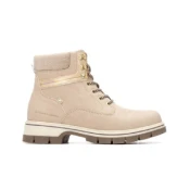 Xti za ženske. 14463102-BEIGE Škornji 144631 beige (36), Bež, Ravna stran, Zip, Priložnostno