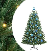 Vidaxl Umetno Zložljivo Božično Drevo Zelena 120 cm PVC in kovina