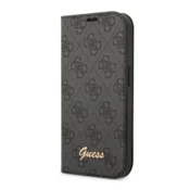 Maska na preklop Guess PC/ TPU 4G Metal Camera Outline Book za iPhone 14 Pro crna.