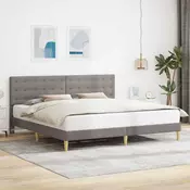 Krevetna konstrukcija Sivosmeda 180 x 200 cm Tkanina