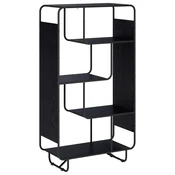 vidaXL Visoka komoda Črni hrast 80 x 37.5 x 144 cm Obdelan les