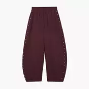 Cropp - Pantalone s aplikacija - bordo