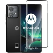 GS Kaljeno steklo za Motorola Edge 40 Neo, s črnim okvirjem