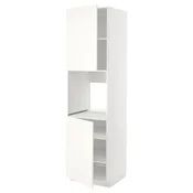 METOD Vis.elem.pecn.s 2vrata/policama, bela/Vallstena bela, 60x60x220 cm