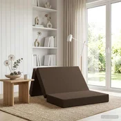 Sofa na razvlacenje 100 x 67 x 45 cm Sivosmeda