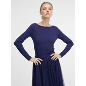 Dark blue womens long-sleeved T-shirt ORSAY - Womens