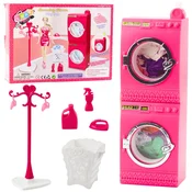 slomart LEAN TOYS otroška pralnica za lutke s pralnim strojem in sušilcem