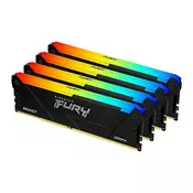 Kingston Technology FURY Beast 64GB 3200MT/s DDR4 CL16 DIMM (Komplet 4) 1Gx8 RGB