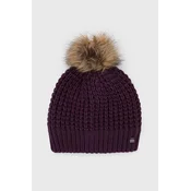Kapa Helly Hansen boja: ljubicasta, od debele pletenine