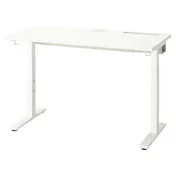 MITTZON Pisalna miza, bela, 120x60 cm