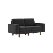 ATELIER DEL SOFA 2-Seat Sofa Sparrow 2 Night Grey Walnut
