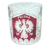 Marika Kristalni kozarec z gravuro Poljski orel - razkošna ročna izdelava