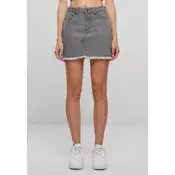 Womens Mini Denim Skirt UC - Grey