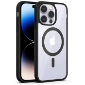 Hibridni ovitek PastelMag z magnetom MagSafe za iPhone 17 - black