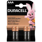 Duracell Alkalna baterija, AA, 1,5 V, blister 4 kom. - Micro AAA B4