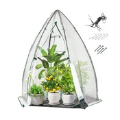 COSTWAY COSTWAY stožčasti mini rastlinjak, 160 x 139 x 182 cm, (5000150794)