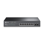 TP-Link TL-SG2210MP mrežni prekidač Upravljano L2/L2+ Gigabit Ethernet (10/100/1000) Podrška za napajanje putem Etherneta (PoE) 1U Crno