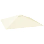 OUTSUNNY Koprena za gazebo 3x3 m za vrt z 8 drenažnimi luknjami, platno za gazebo 3x3 iz oxford tkanine 600D vodoodporno 370g/m2, UV30+, kremno bela