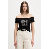 Guess Jeans Majica W6GI07 J1314 Črna Regular Fit