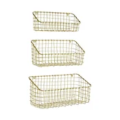 Stenska košara za shranjevanje Madam Stoltz 3-pack
