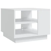 Stolic za kavu bijeli 55 x 55 x 43 cm od konstruiranog drva