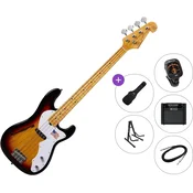 SX SBA2PH Premium SET 3-Tone Sunburst Električna bas kitara