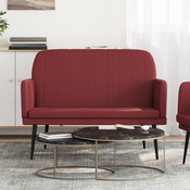 Shumee Klop vinsko rdeča 107x80x81 cm umetno usnje, (20697716)