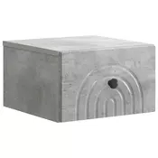 vidaXL vidaXL Stenski nočni omarici Betonsko siva 33 x 34,5 x 20 cm, (5000209968)
