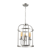 Luster na lancu CONSTANTINE 3xE27/60W/230V hrom