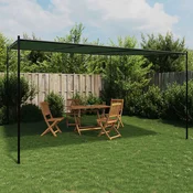 Gazebo 4 x 3,98 x 2,67 m Zelena Poliester i celik