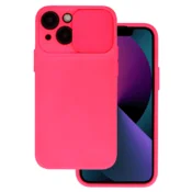 Onasi Lens Cover silikonski ovitek zaščita za iPhone 15 - pink