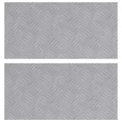 Vidaxl Stopnice Pravokotna 2 szt. srebrna 50 x 25 cm Aluminij
