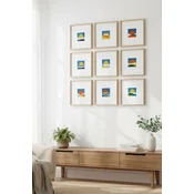 Wallxpert Slika Huhu753, 30x30cm,9 delova