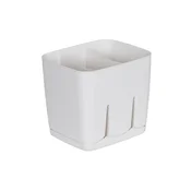 PLASTIČNI ODCEJAČ ZA JEDILNI PRIBOR 13,5X11,5X12CM BEL - BEN