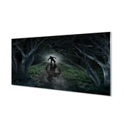 tulup.si Zidna obloga za kuhinju Obrazec dark gozd drevo 120x60 cm