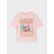 Sinsay - Pamucna majica sa letnjim printom - pastelno roze