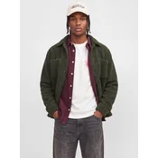JACK & JONES Prehodna jakna JORBLEECKER temno zelena