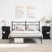 Nocni ormar 2 pcs Crni hrast 40 x 35 x 65 cm Konstruirano drvo